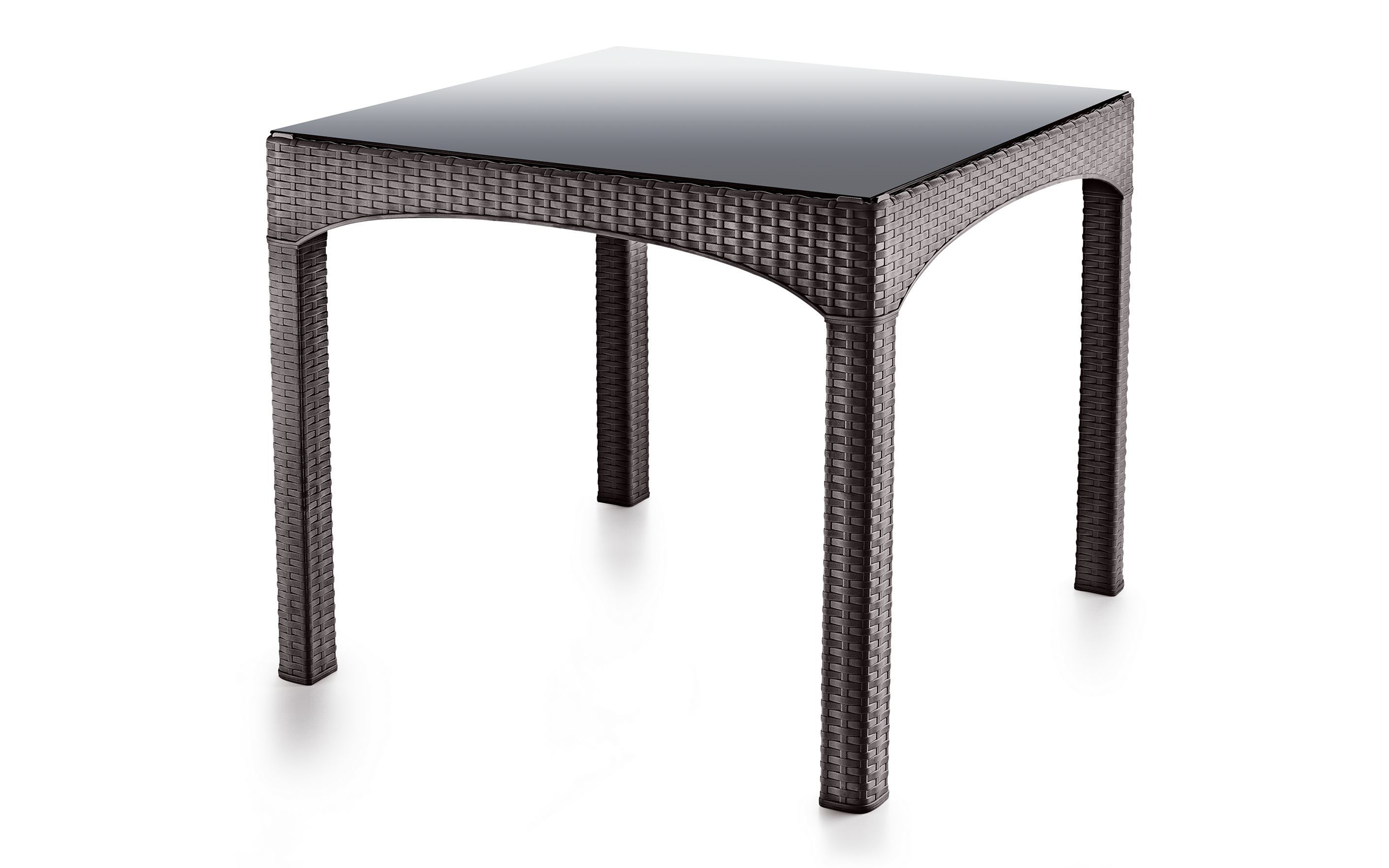 Masa de gradina Atesa 90, maro inchis  2